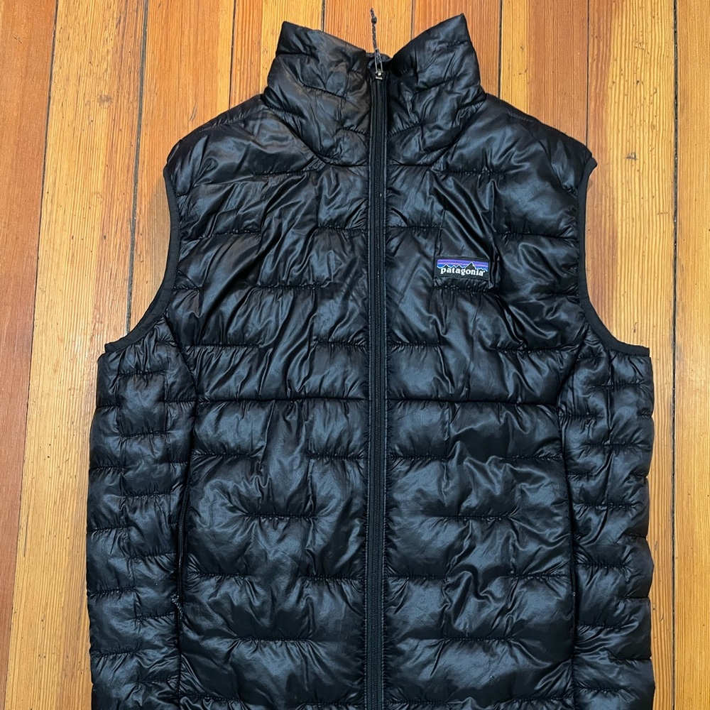 Patagonia Micro Puff Light Puffer Vest men S Classic Quilted Black Full Zip